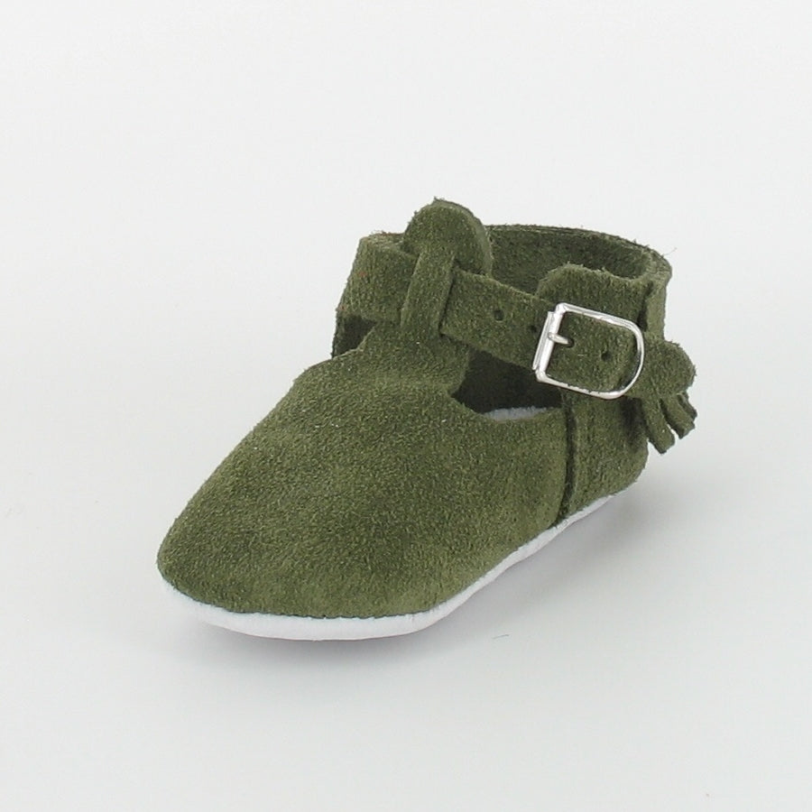 Baby Salomé Fringed Bootie Khaki Cruiser - Main Image