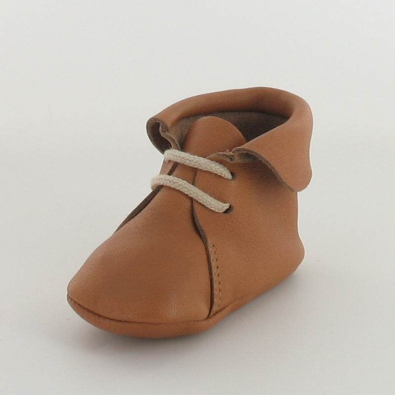 Chaussons bébé en cuir fourrés Foublu Camel Easy Peasy - Dröm Design