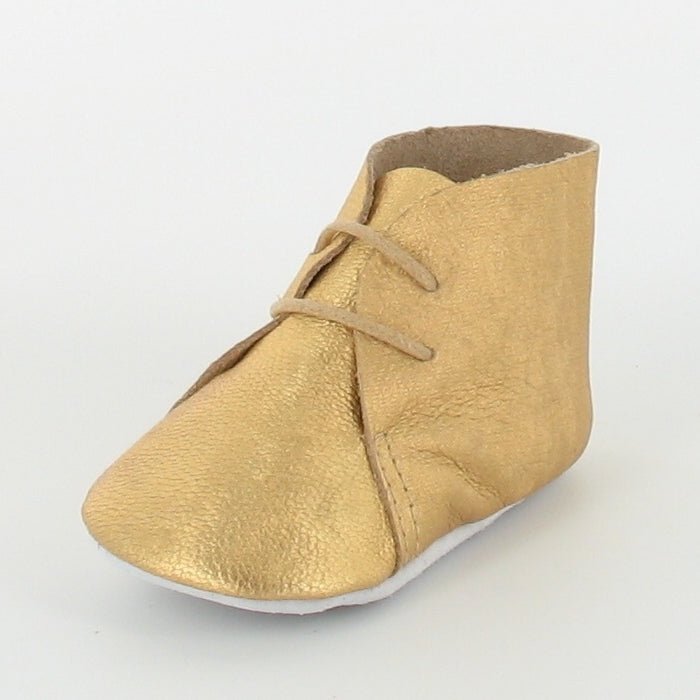 Chausson Bébé Cuir Souple - Dandy Or – Le Petit Fils du Cordonnier